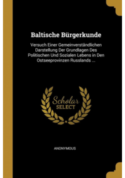 Baltische Bürgerkunde