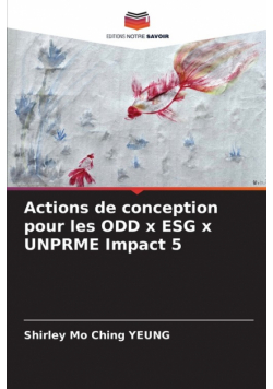 Actions de conception pour les ODD x ESG x UNPRME Impact 5