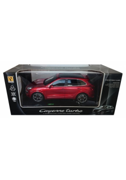 Porsche Cayenne Turbo zdalnie sterowane skala 1:18 czerwone