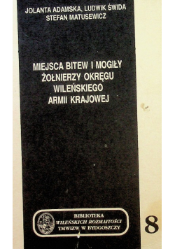 Miejsca bitew i mogily żołnierzy okręgu wileńskiego armii krajowej