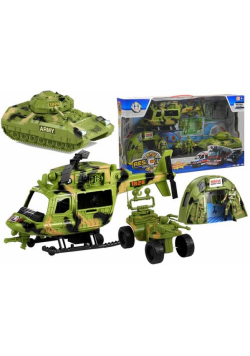 Zestaw Wojsko Militarny Helikopter Czołg