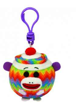 Beanie Ballz Clip Sock - tęczowa małpka