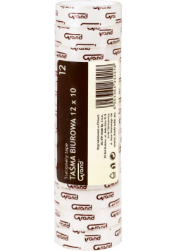 Taśma biurowa 12 mm x 30 m Słupek 12 sztuk