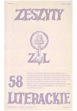 Zeszyty literackie Nr 58