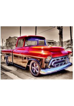 Diamentowa mozaika Auto czerwone pick up NO-1008035