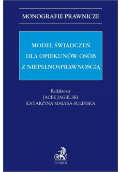 Model świadczeń dla opiekunów osób z...