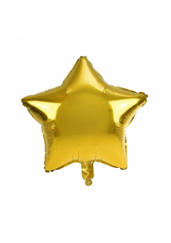 Balon foliowy gwiazda złoty