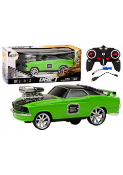 Auto R/C 1:18 Drift 360 światło dźwięk zielony