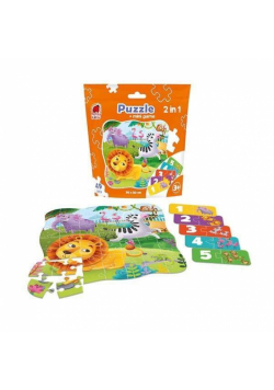 Puzzle 2w1 Zoo 49el