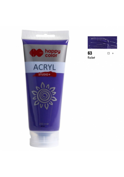 Farba akrylowa Studio 200 ml fiolet Happy Color