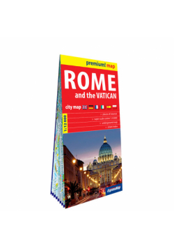 Rzym i Watykan (Rome and the Vatican); plan miasta w kartonowej oprawie 1:12 000
