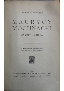 Maurycy Mochnacki 1921r