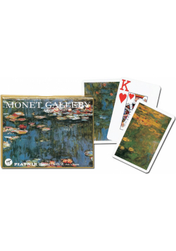 Karty Monet Lilie 2 talie duże indeksy