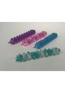 Gąsienica sensoryczna 26cm z przyssawkami MIX
