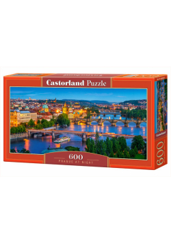 Puzzle 600 el. Panoramiczne:Prague at Night