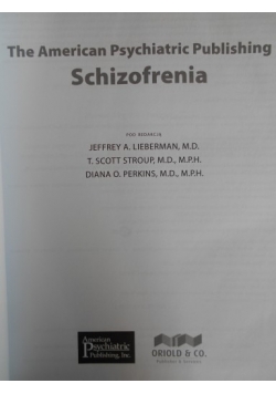 The american psychiatric publishing schizofrenia