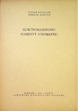 Elektromaszynowe elementy automatyki