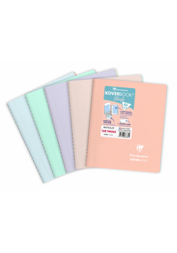 Kołozeszyt A5 80K kratka Koverbook BLUSH PP 1 sztuka mix kolorów