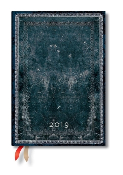Kalendarz książkowy midi 2019 12M Midnight Steel