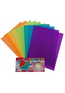 Papier dekoracyjny bibuła fluo NC-04-17g 10 kolorów
