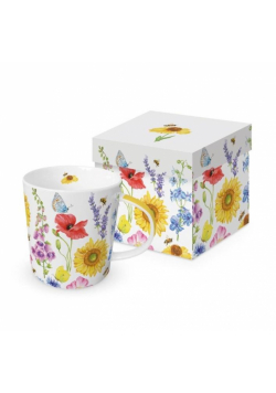 Kubek porcelanowy Kolorowa łąka 350ml