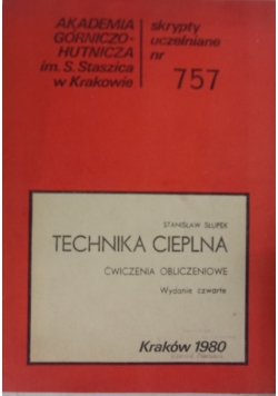 Technika cieplna. Ćwiczenia obliczeniowa