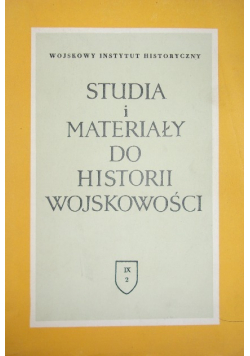 Studia i Materiały do Historii Wojskowości