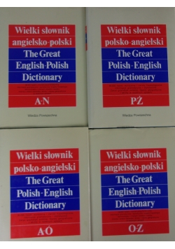 Wielki słownik polsko-angielski. The Great Polish-English Dictionary, Tom I - IV