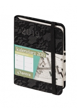 Kalendarz 2019 Awangarda A7 Czarny ANTRA
