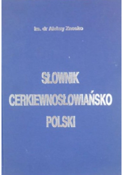 Słownik cerkiewnosłowiańsko Polski