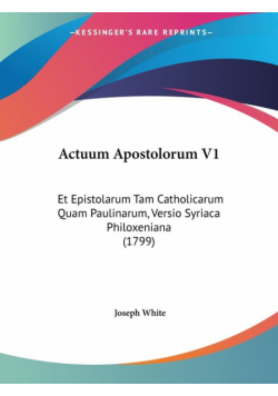 Actuum Apostolorum V1