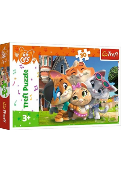 Trefl puzzle 30 Przyjaźń w kociej krainie 44 cats
