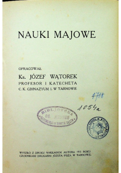 Nauki Majowe 1913 r.