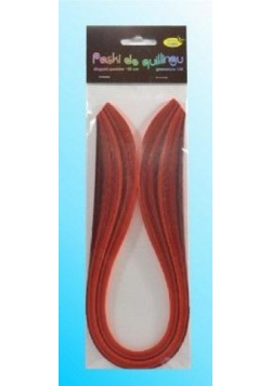 Paski do quillingu 10mmx50cm czerwone 100szt