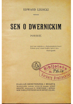Sen o Dwernickim ok. 1917 r.