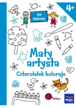 Mały artysta Czterolatek koloruje