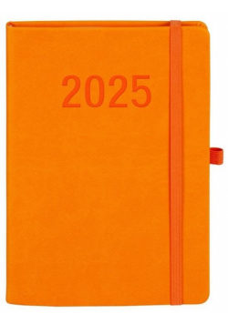 Kalendarz 2025 A5 Memofix TDW pomarańczowy