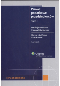Prawo podatkowe przedsiębiorców Tom 1