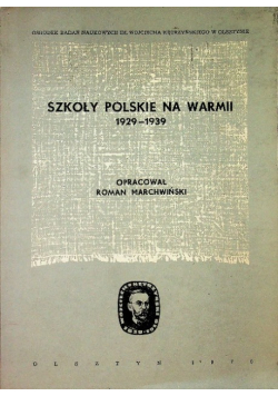 Szkoły polskie na Warmii 1929