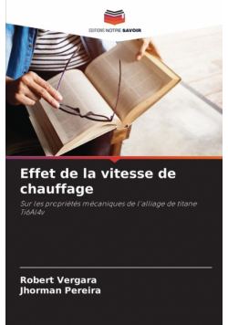 Effet de la vitesse de chauffage