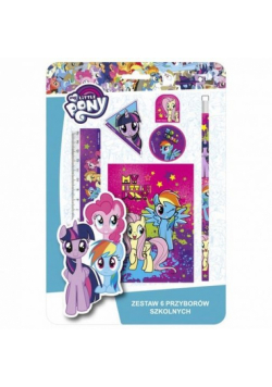 Zestaw 6 przyborów szkolnych My Little Pony 10