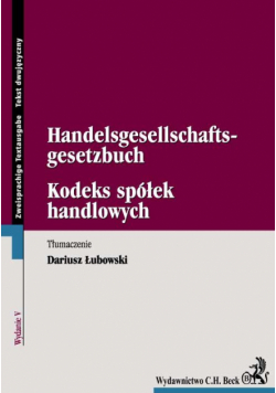 Kodeks spółek handlowych Handelsgesellschafts-gesetzbuch
