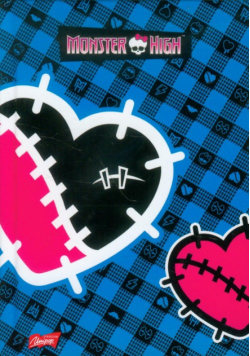 Brulion A6 Monster High w kratkę 96 kartek niebieska krata