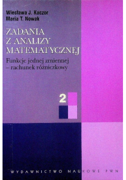 Zadania z analizy matematycznej Część 2