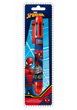 Długopis 6 kolorów Spiderman 1 szt. mix SP50014