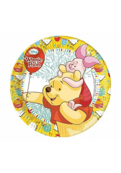 Talerzyki papierowe Winnie Sweet Tweets 20 cm 8 sztuk