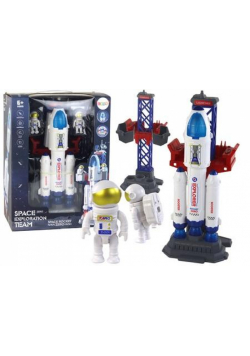 Misja kosmiczna z rakietą i astronautami