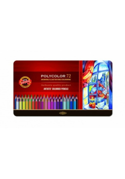 Kredki Polycolor 72 kolorowy w metalowej oprawie