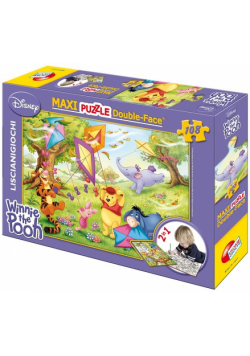 Puzzle dwustronne Maxi Kubuś Puchatek 108