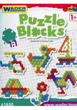 Klocki Puzzle 40 elementów w kartonie